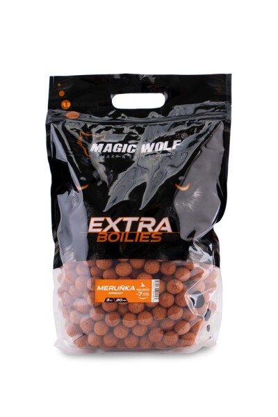 Magic Wolf Boilies Extra 20mm 3kg - Meruňka,Magic Wolf Boilies Extra 20mm 3kg - Meruňka