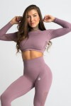 Dámský Crop-Top Wild Rose - Gym Glamour pudrovo-růžová XS