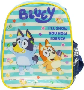 STOR Předškolní batoh Bluey / Dětský batoh / 25 × 19 cm / Síťovaná kapsa na láhev (50679)