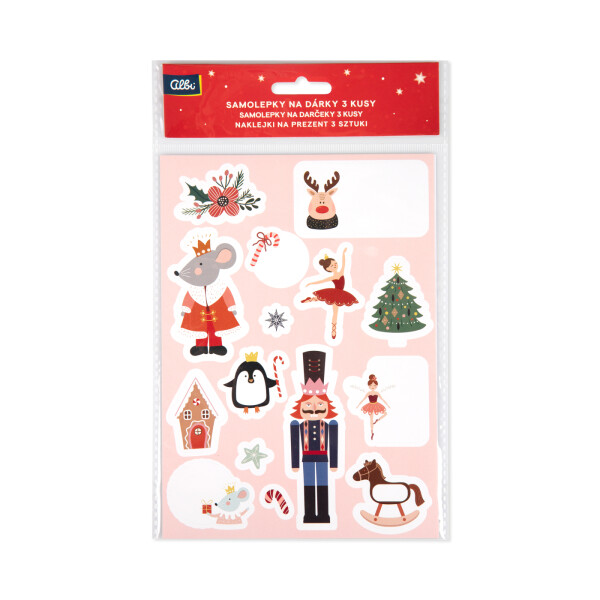 Samolepky na dárky 3 ks - Vánoce pro děti - Albi