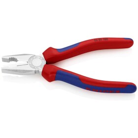 KNIPEX - kleště kombinované silové - Lineman's Pliers - 240mm - americký model, dvousložková rukojeť, s připevňovacím okem, s prostorem pro tahání a lisování drátů (0912240T)