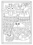 Creative Haven Whimsical Cats, antistresové omalovánky, Angela Porter