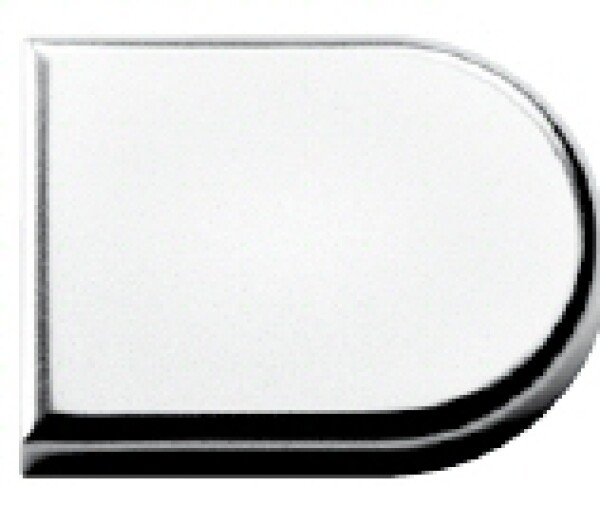 Hettich závěs na sklo, krytka "D" matný nikl (105384)