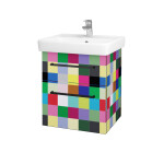 Dřevojas - Umyvadlová skříňka Q MAX SZZ2 55 - Individuální odstín dle RAL/NCS / Úchytka T06 / Individuální odstín dle RAL/NCS 149253H