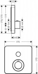 AXOR - ShowerSelect Termostat pod omítku pro 1 spotřebič, chrom 36705000