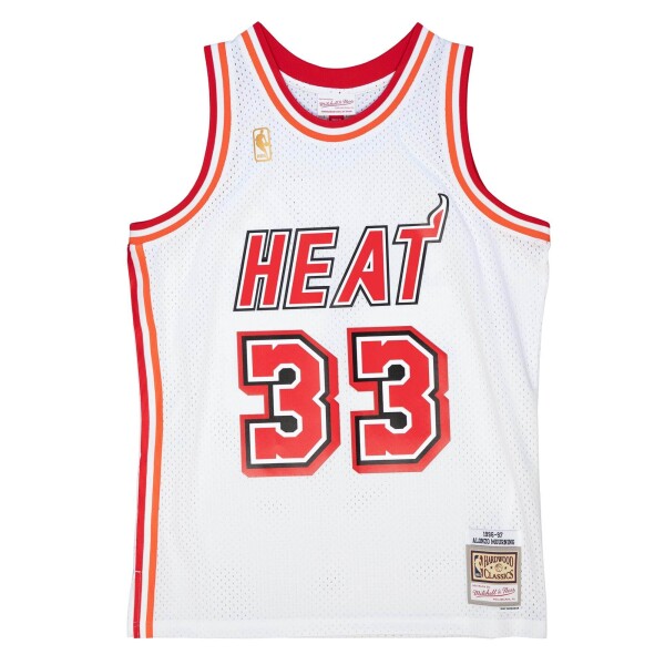 Mitchell & Ness Pánský dres Miami Heat NBA Alonzo Mourning #33 1996-97 Swingman - Bílá Velikost: S