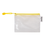 Djois obálka se zipem, A6, PVC síťovina, žlutá, 8 ks