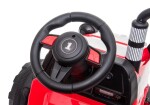 Mamido Dětský elektrický traktor s vlečkou T1 červený