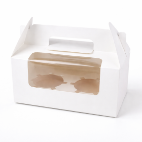 Cake star krabička na 2ks cupcakes s vložkou 16,5 x 9,2 x 8,7 cm