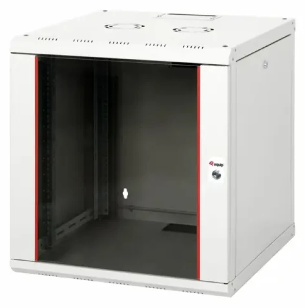 Equip nástěnný rozvaděč 12U 600×600 mm šedá / Nástěnný rozvaděč / 19" / Skleněné dveře / Pasivní chlazení (EPM-12-6060-G-CBAA)