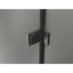 MEXEN/S - Lunar L sprchové dveře křídlové levé 70 cm, transparent, grafit kartáčovaná 834L-070-000-66-00-L