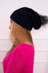 Fleecová čepice Sandra K210 navy blue UNI