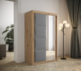 Šatní skříň Abi Tapi Barva korpusu: Dub artisan, Rozměry: 150 cm, Dveře: Manila 16