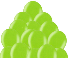 Balónky metalické - 083 LIME GREEN - 30 ks