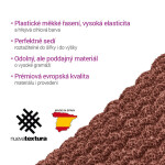 Super strečové potahy RUBINIA cihlová taburet (40 - 60 cm)