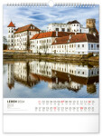 Nástěnný kalendář 2024 Česká republika, 30 34 cm