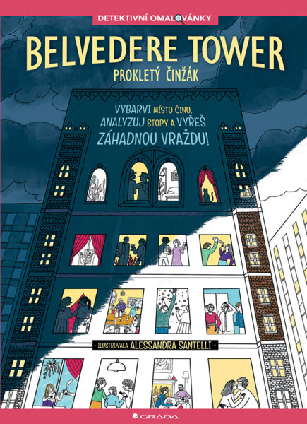 Detektivní omalovánky - Prokletý věžák Belvedere Tower - Alessandra Santelli
