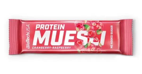 BioTech Protein Muesli Bar 30 g cranberry raspberry (13647)