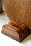 Chic Antique Dřevěný stojánek na prkénka Walnut, přírodní barva, dřevo