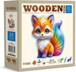 WOODEN CITY Dřevěné puzzle Roztomilá liška 50 dílků