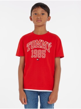 Červené klučičí tričko Tommy Hilfiger Kluci