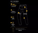 Dámské džíny Trilobite Parado doublelayer Aaaa slim fit black level 2 - 32 / černá