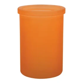 Spirella YOKO kelímek na zubní kartáčky oranžový / sklo (7610583203311)