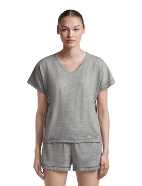 Dámské merino triko krátký rukáv ICEBREAKER Wmns Merino 150 Lodge SS Tee, Metro Heather velikost: S