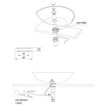 SAPHO - LEDRING osvětlení pod skleněné umyvadlo 12V, 1,2W, 5000-5500K WP94051LED