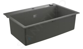 GROHE - Dřezy Kompozitní dřez K700 s automatickým odtokem, 780x510 mm, granitová šedá 31652AT0