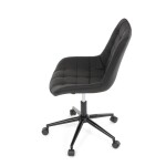 Pracovní židle, výškově nastavitelná, černá látka, KA-V3120 BK3