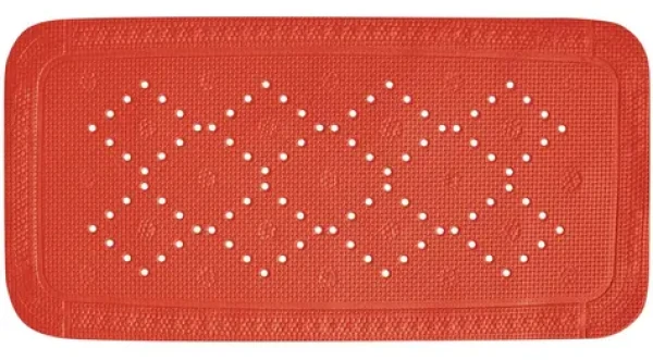 Spirella ALASKA protiskluzová podložka do vany červená / PVC / 91 x 36 cm