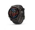 Garmin fenix® 8 – 43 mm, AMOLED, Sapphire, Carbon grey DLC titanium, Black / Pebble grey se silikonovým řemínkem, EU EDF_822988