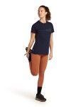 Dámské merino tričko s krátkým rukávem ICEBREAKER Wmns 150 Tech Lite SS Tee Single Line C, Midnight Navy velikost: XS