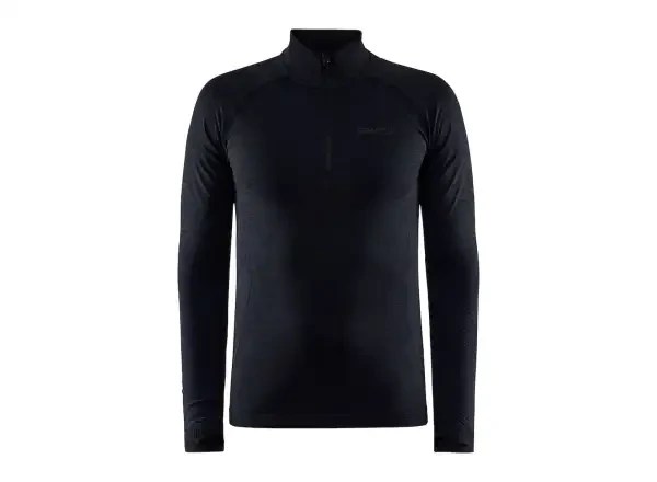 Craft Core Dry Active Comfort Zip pánské triko dlouhý rukáv černá vel. S