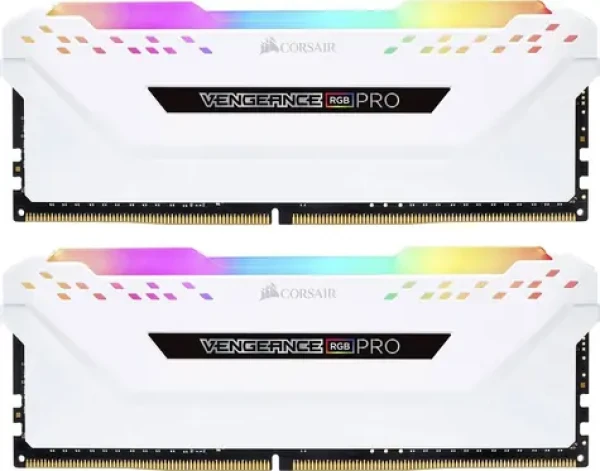 Corsair Vengeance RGB PRO 32GB (2x16GB) 3200MHz bílá / DDR4 / PC4-25600 / CL16-20-20-38 / 1.35V / XMP2.0 (CMW32GX4M2E3200C16W)