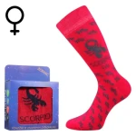 BOMA Ponožky se znamením zvěrokruhu ZODIAC v krabičce ŠTÍR magenta 38-41 115516