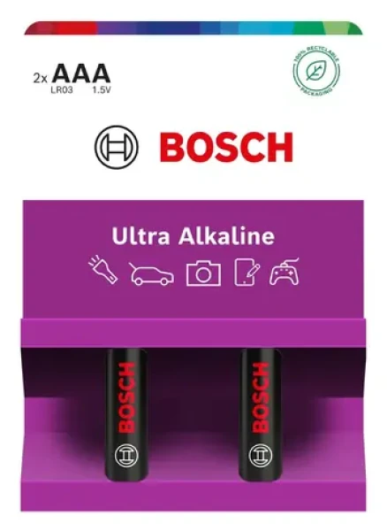 Bosch LR03UA2B/00 / Baterie AAA / Alkalické / 1,5V / 2 ks (8594162800094)