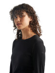 Dámské merino tričko s dlouhým rukávem ICEBREAKER Wmns 260 Tech LS Crewe, Black velikost: M