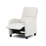 TV a relaxační křeslo, manuální polohování push back, potah manšestrová béžová látka