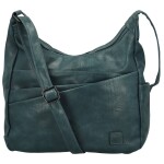 Stylová dámská koženková crossbody kabelka Gianni, modrá