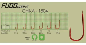 Fudo Hooks® Chika vel. 17 / Háček / 20 ks