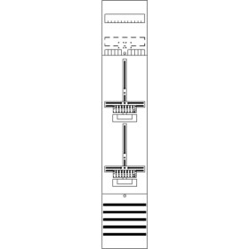 Striebel & John 2CPX054098R9999 DF19P2 pole counter vestavné Počet modulů (šířka) = 12 Obsah 1 ks