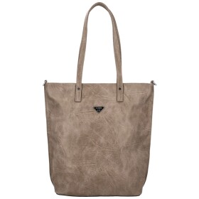 Stylová dámská koženková kabelka na rameno Indira, béžová