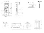 GEBERIT - Duofix Set předstěnové instalace, klozetu Arkas I a sedátka softclose, tlačítko Delta30, alpská bílá SANI11CA31149