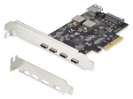 StarTech PCIe karta USB-C 5 portů černá / Řadič USB / PCI Express / USB 3.2 Gen 2 10 Gbps / čipset ASMedia ASM3142 (PS4C3IA3-USB-C-CARD)