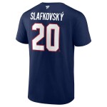 Fanatics Pánské Tričko Juraj Slafkovský #20 Montreal Canadiens Stack Logo Name Number Blue Velikost: