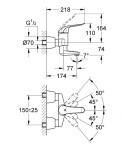 GROHE - Euroeco Special Páková umyvadlová baterie, chrom 32768000