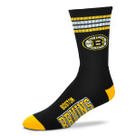 For Bare Feet Dětské ponožky Boston Bruins NHL 4 Stripes Crew