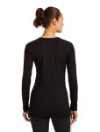 ICEBREAKER Wmns 200 Oasis+ LS Crewe, Black/Jet Heather/Undyed/Cb velikost: S